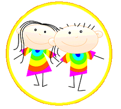 Bild Hort Logo: zwei Kinder